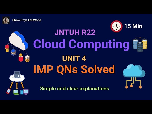 Cloud Computing Unit 4 Complete Explanation | Data Centers, Networking Issues, JNTUH R22