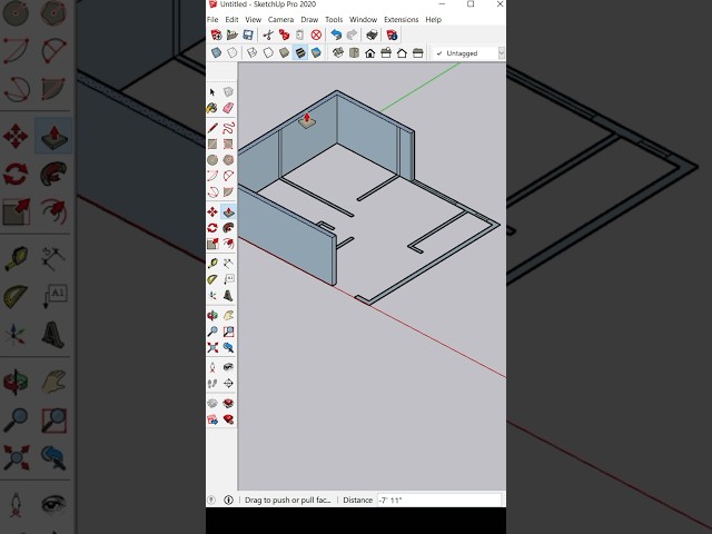 Layout Plan In SketchUp #shorts #sketchup #sketchuptutorial #sketchuponline #layout