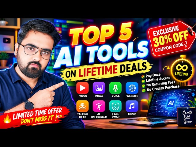 🚨 Top 5 AI Tools On Lifetime Deals | Exclusive 30% OFF Coupon Code Expiring Soon