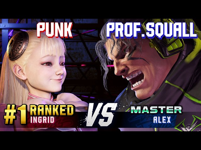SF6 ▰ PUNK (#1 Ranked Ingrid) vs PROFESSOR SQUALL (Alex) ▰ High Level Gameplay