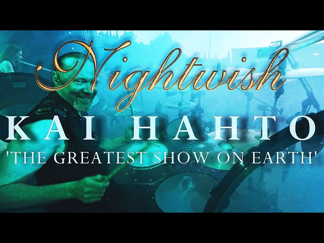 NIGHTWISH Kai Hahto Drumcam 'The Greatest Show On Earth' / Vaasa, June 17th 2023