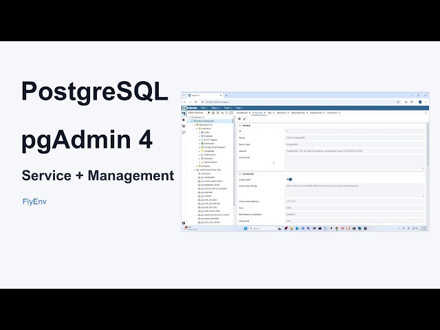 PostgreSQL + pgAdmin 4 Local Database Stack in FlyEnv