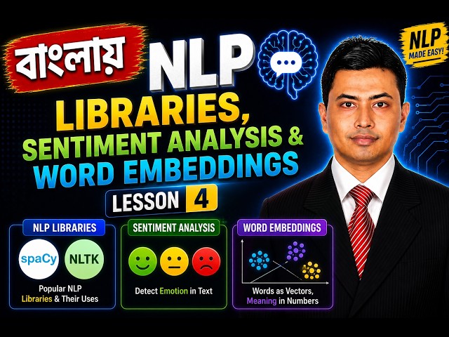 NLP Lesson 4 | NLP Libraries, Sentiment Analysis & Word Embeddings