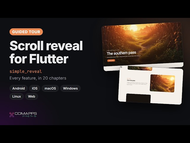 Make your Flutter app scroll like a website in 5 minutes with simple_reveal