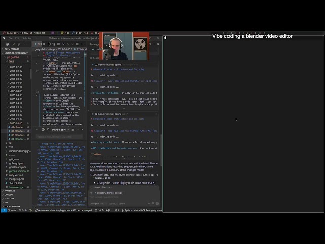 VIBE CODING A BLENDER VIDEO EDITOR