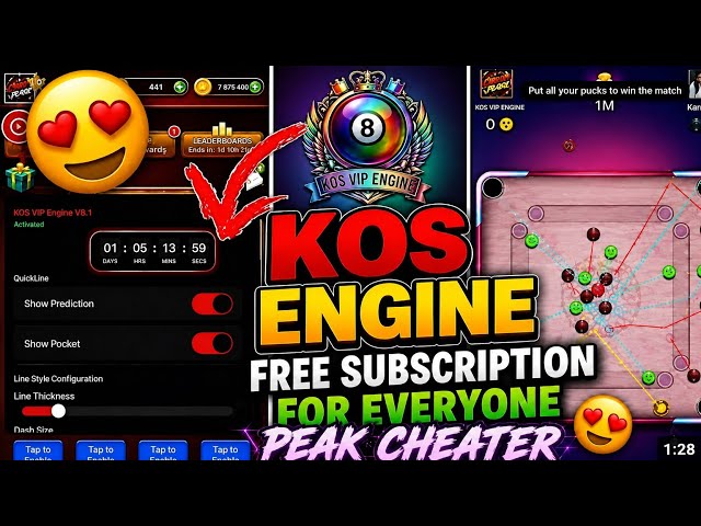KOS Engine Free trail || Login support || Carrom pool || Free Autoplay #carrompool​​​ #kos​​​ #autop