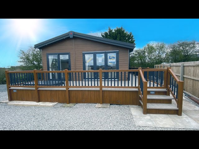 Reduced by £39,995 Brand New Pemberton Rivendale Lodge 2 bedroom 40 x 20 Foot With Decking & Hot Tub