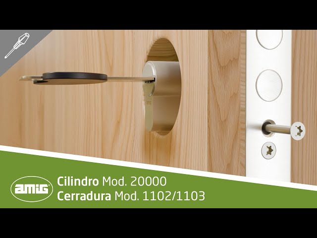 Cómo instalar el Cilindro Mod. 20000 y Cerradura Mod. 1103 | AMIG