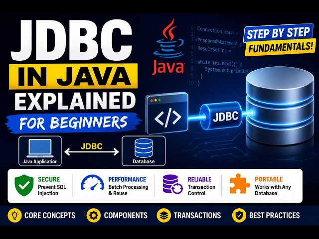 JDBC Tutorial for Beginners | Java Database Connectivity Made Easy