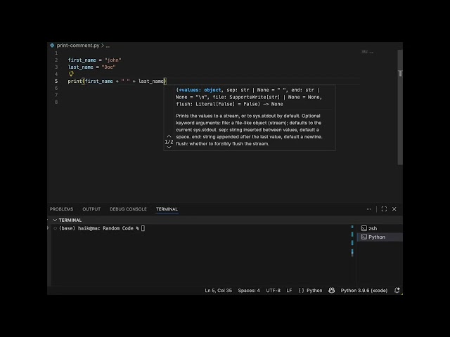 Learn Python in minutes! Variables and operations
