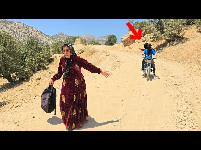 Two motorcyclists were chasing a homeless woman, then something incredible happened.