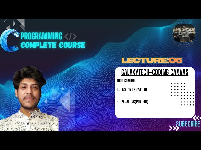 LEC 05 C:Constant Keyword & Operator(Part-01) in C l C PROGRAMMING COMPLETE COURSE l