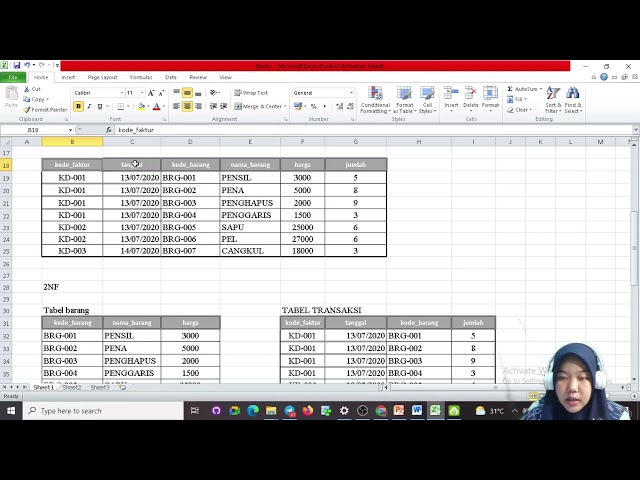 Database || Proses Normalisasi Database 1NF - 3NF