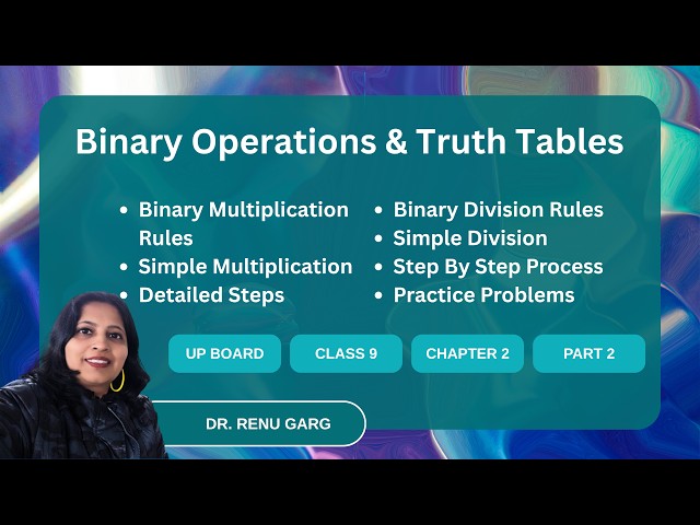 Binary Operations | Multiplication & Division | Class 9 Computer Science | Chapter 2 | Part 2