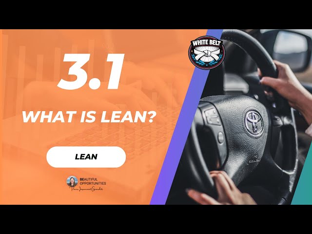 3.1 – What Is Lean? The Core Ideas Explained Simply