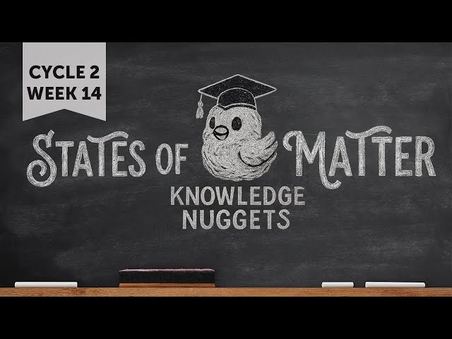What are the states of matter? Cycle 2 Week 14 Science