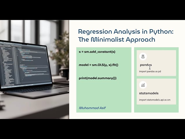 Regression in Python Using Statsmodels Library