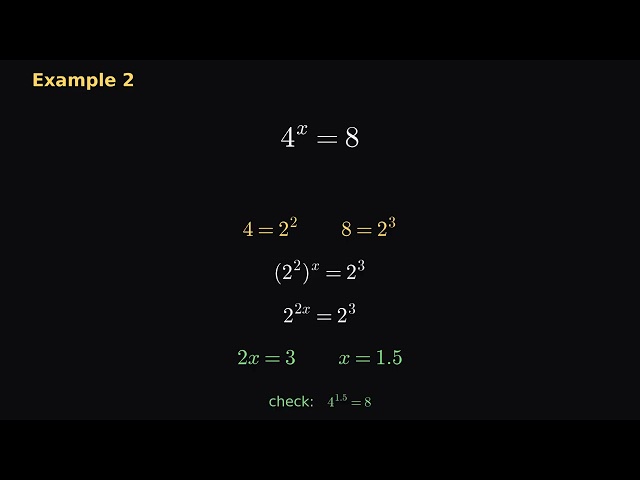 How to Solve Exponential Equations | Same Base or Take Logs