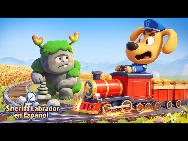 El Tren Desaparecido 🚆 La Patrulla de Seguridad🚔 Dibujos Animados 🔍Sheriff Labrador en Español