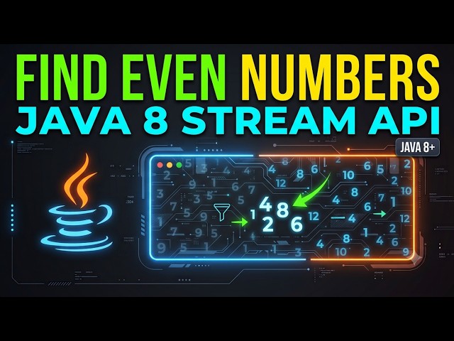 How to Find Even Numbers in an Array using Stream API?