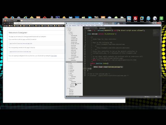 Codeigniter App Part 2 - Installation and Configuration