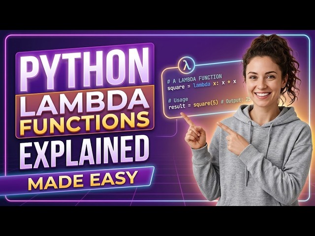 Python Lambda Functions Explained for Beginners | Anonymous Functions Made Easy