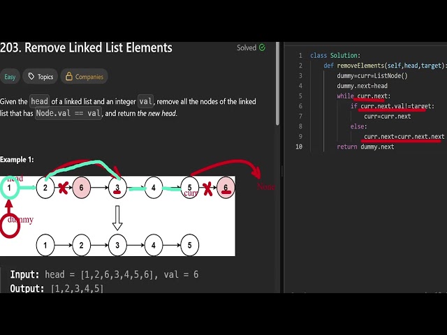 Leetcode 203.  Remove Linked List Elements 🔗🧹 Traverse & Skip, That’s Remove Tip! ⚡