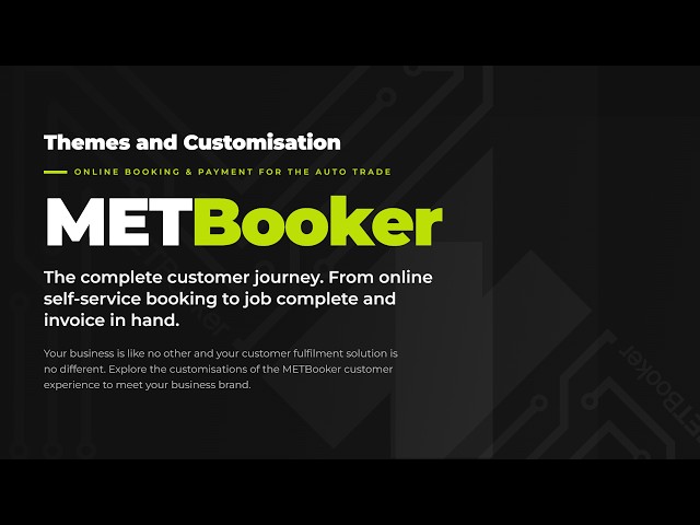 METBooker - Customer Booking and Payment Solution - Themes
