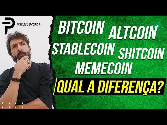 Entenda a diferença entre BITCOIN, ALTCOIN, STABLECOIN, MEMECOIN e SHITCOIN (Tipos de Criptomoedas)