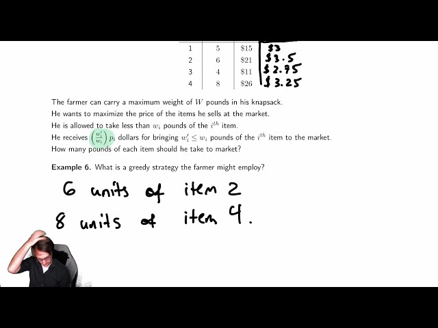 Greedy Algorithms 5 - Fractional Knapsack