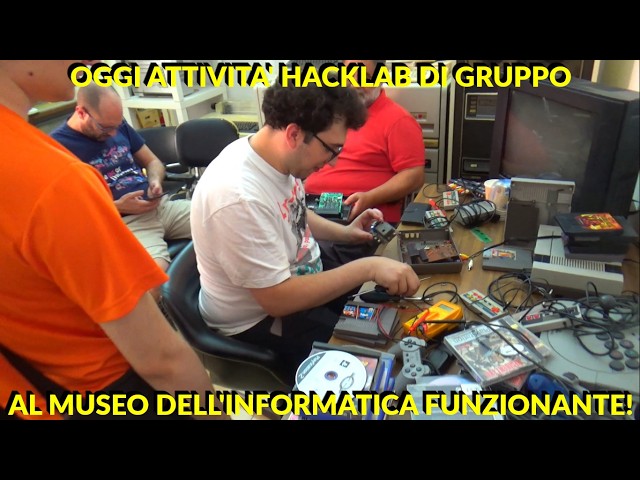 Oggi Attivita' HACKLAB DI GRUPPO al Museo dell'Informatica Funzionante! #retrocomputing #museum
