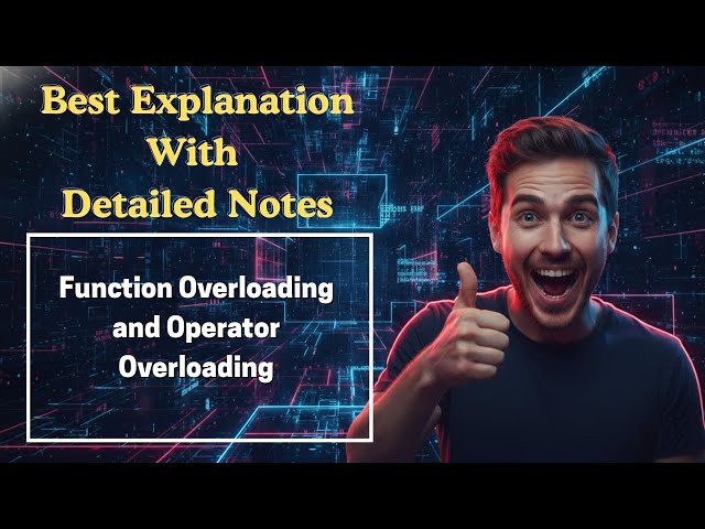 [322] Function Overloading and Operator Overloading (Object-Oriented Programming)