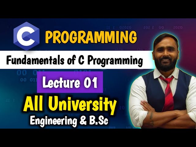 C PROGRAMMING | FUNDAMENTALS OF C PROGRAMMING | LECTURE 01 | PRADEEP GIRI SIR
