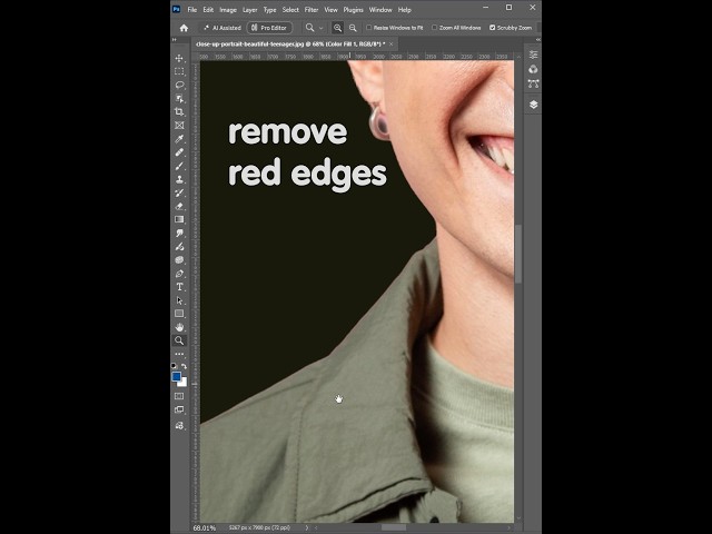 Smudge tool in photoshop / removing edge colors  #haupi #designs