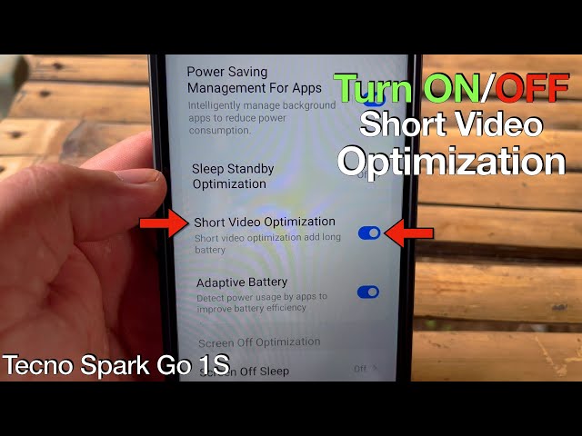 How to Turn ON or OFF Shorts Video Optimization on Tecno Spark GO 1S