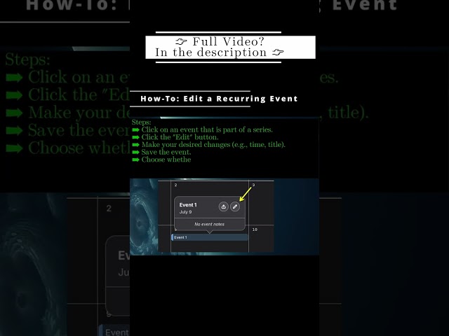 How To Edit a Recurring Event 🐧 Gnome Calendar 🐧 #Shorts #KGROSShorts #howToGnome