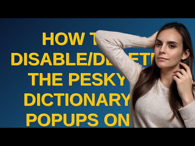 Apple: How to Disable/Delete the Pesky Dictionary Popups on Mac OS using Visual Studio Code?