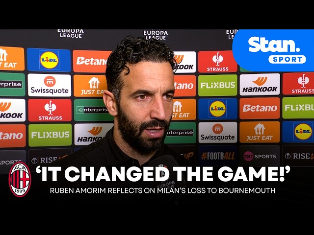 RUBEN AMORIM: 'Red card killed the game completely!' | Milan head coach reacts to Bournemouth defeat