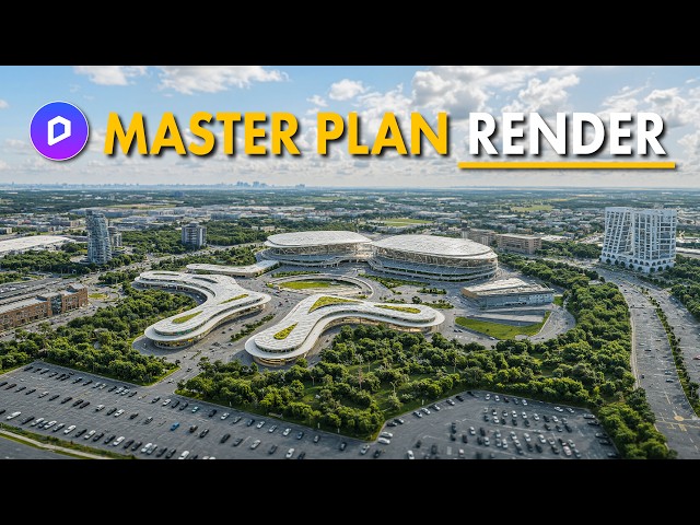 EASIEST Way to Create a Master Plan Rendering in D5