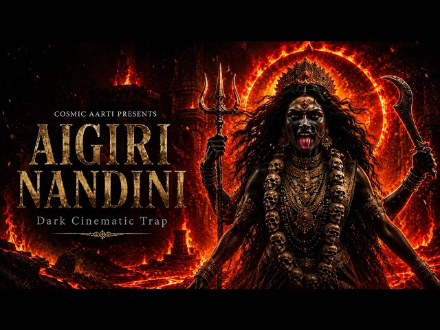 AIGIRI NANDINI: Dark Cinematic Trap 🔱 Aggressive Durga Bass | Cosmic Aarti