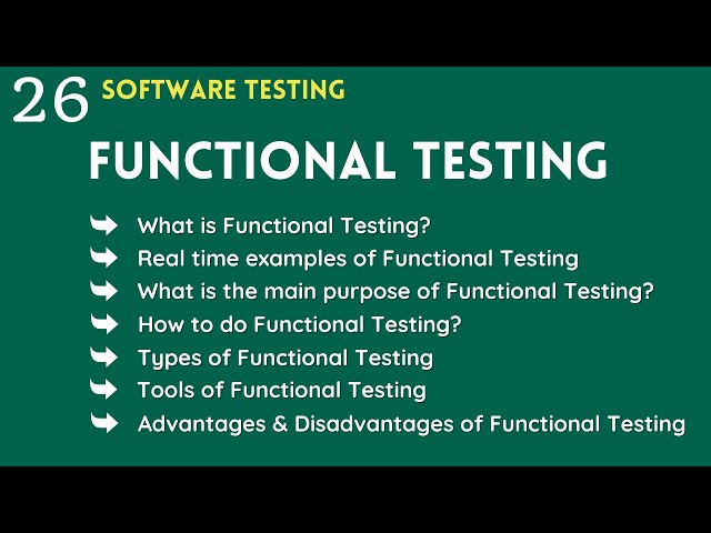 QA manual testing tutorial for beginners | what is functional testing in software testing