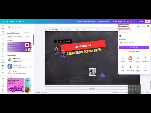 Canva Share Access Easily