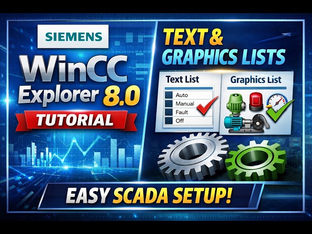 WinCC Explorer 8.x Tutorial | Text & Graphics List Made Easy