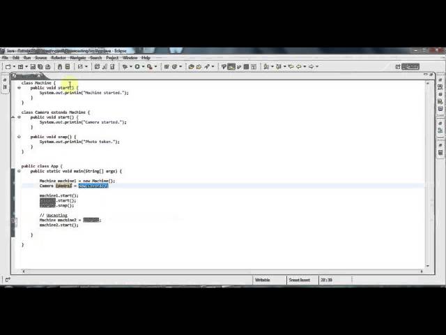 Tutorial 33 - Upcasting and Downcasting