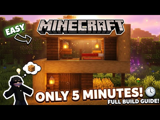 Minecraft: How to Build a Starter Modern House | Tutorial🏠