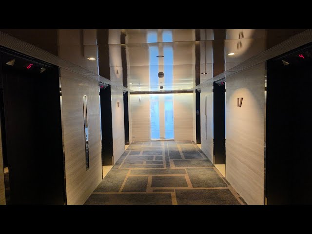Modded Otis VIP-260 Traction Elevators at The Holiday Inn Golden Mile in Tsim Sha Tsui, Hong Kong