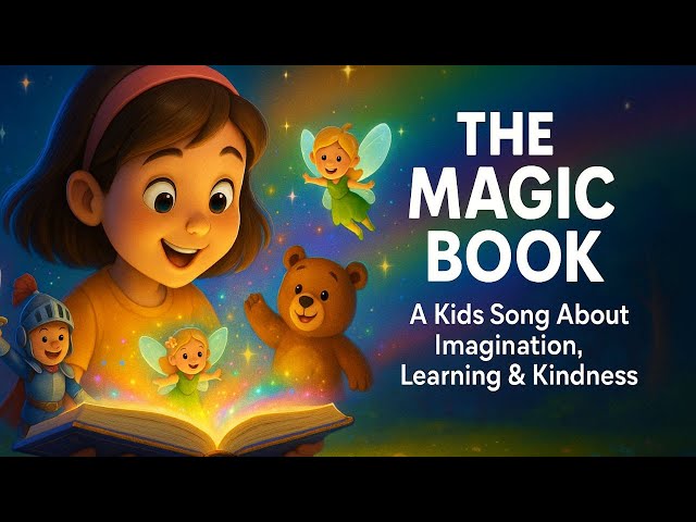 The Magic Book ✨📚 | A Kids Song About Imagination, Learning & Kindness