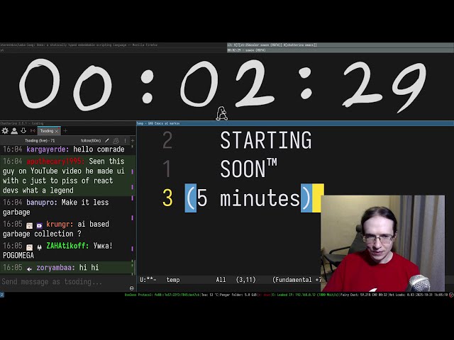 Tsoding Intro - 31/10/2025 Statically Typed Scripting Language!