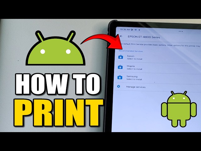 How to Print from an Android Phone or Tablet