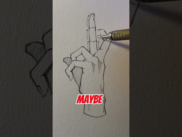 how to draw finger like Gojo 🤞🏻 || Jmarron